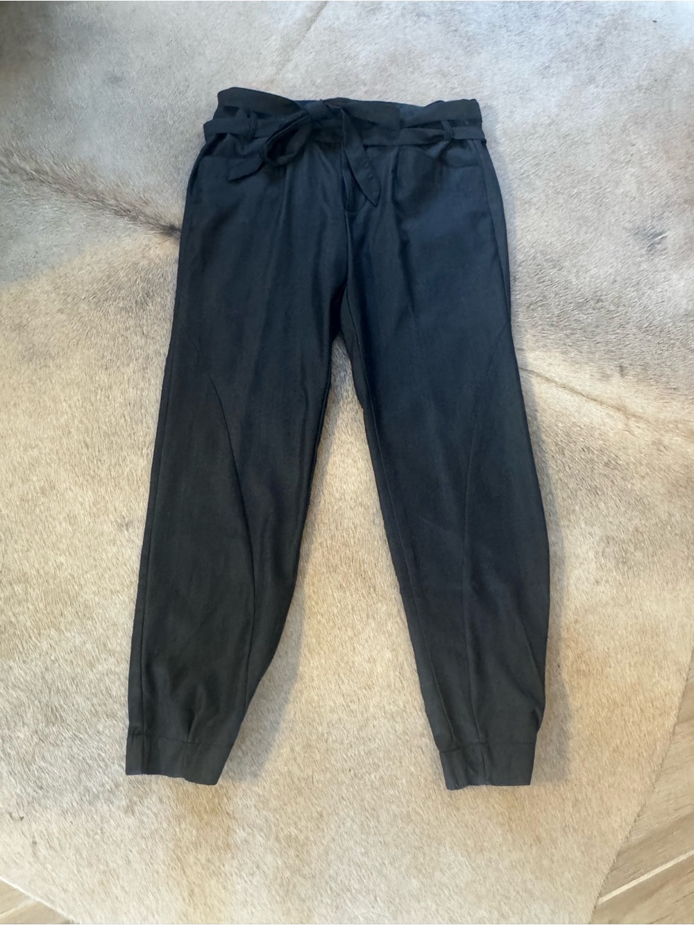 Joe's Jeans Charcoal Tie-Waist Women’s Tapered Pants